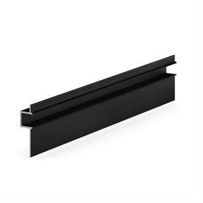 Теневая рейка LACONISTIQ CLASSIC Чёрная матовая RAL9005 (8,8х10,7х3000мм) вставка FLEX в комплекте