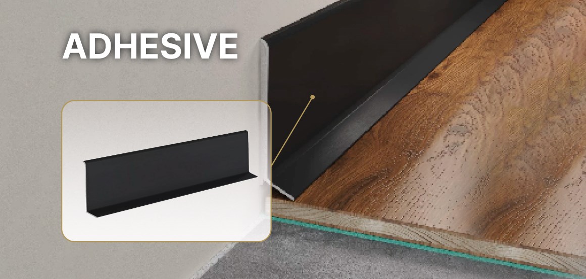 Клеевой плинтус Adhesive 62мм