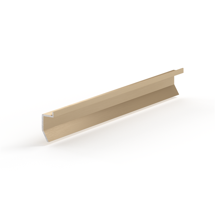 Теневой плинтус универсальный LACONISTIQ Novel mini светлое-золото анод. (11*24*3000мм.) зазор 20мм. 36-15-300