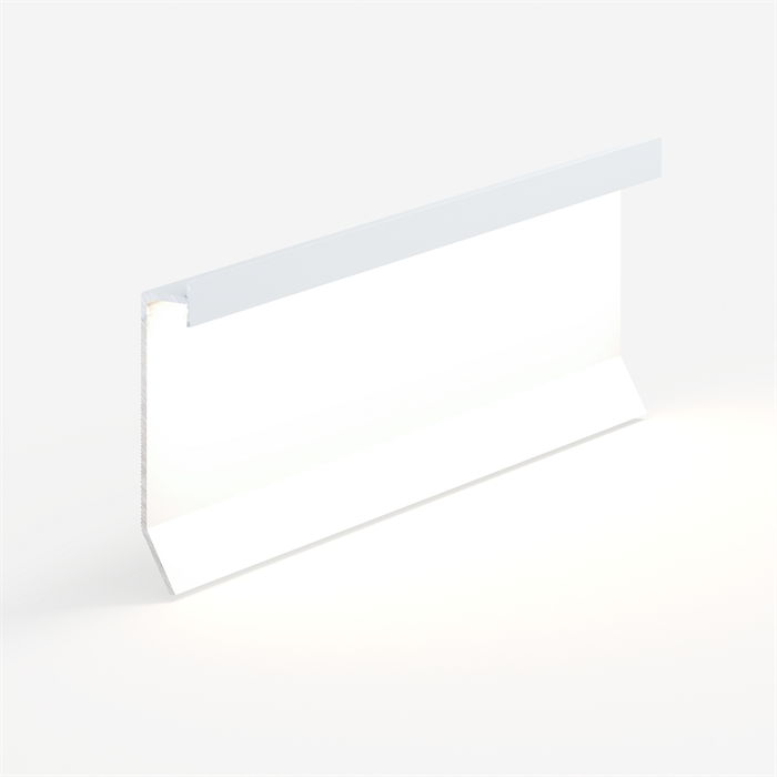 Теневой плинтус универсальный LACONISTIQ Novel МАХ Белый матовый (15*70*3000мм.) зазор 60мм. 39-22-300