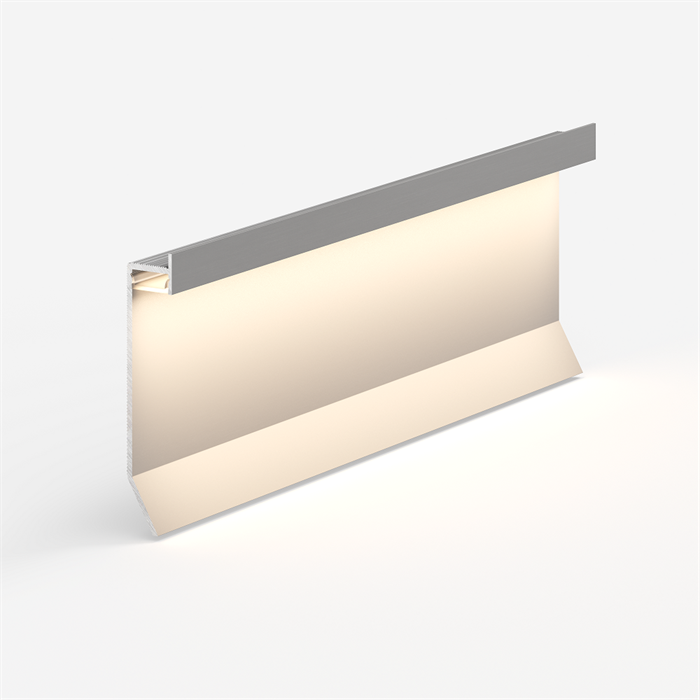 Теневой плинтус универсальный LACONISTIQ Novel МАХ БЕЗ ПОКРЫТИЯ. (15*70*3000мм.) зазор 60мм. 39-100-300