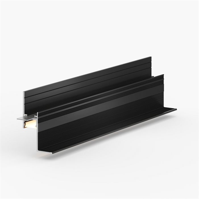 Теневая рейка LACONISTIQ Multilevel CLASSIC NEW (разноуровневая) Черный анодированный (46.5*28.7*3000мм.) под подсветку 27-11-300