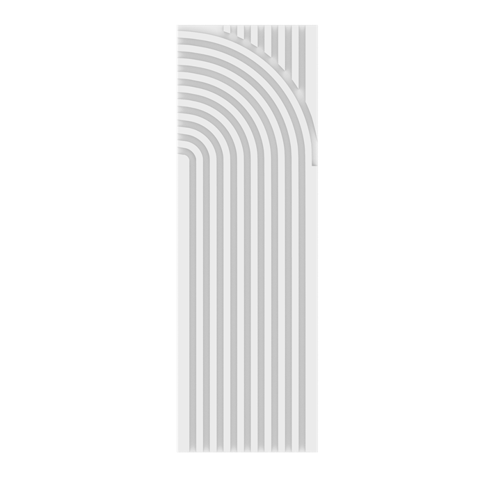 Композитная декоративная панель Decoplume SLIM Wave 1 (297*99*5мм) DP116 SLIM