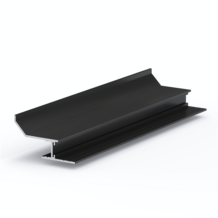 Теневая рейка LACONISTIQ Multilevel STRUK (разноуровневая) Черный МУАР RAL9005 (55*29*3000мм.) под подсветку 20-31-300