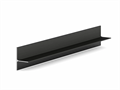 Теневой плинтус  REVERSE 36 для панелей и керамогранита, Чёрный анодированный. (36х16х3000мм) зазор 15/20мм. 34-11-300